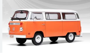 VOLKSWAGEN T2 BUS ORANGE/BLANC IXO 1/24°